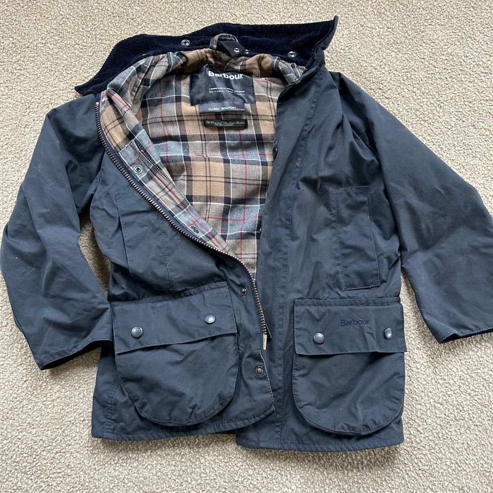 Barbour kids Navy Beaufort Jacket